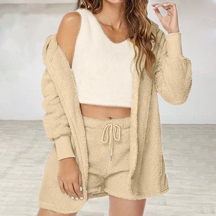 Plush Three-Piece Pajama Set, view 5