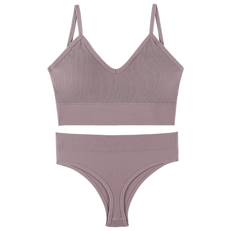 Push-Up Triangle Bra Set, wireless, view 11