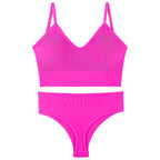 Push-Up Triangle Bra Set, wireless, view 5