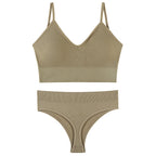 Push-Up Triangle Bra Set, wireless, view 3