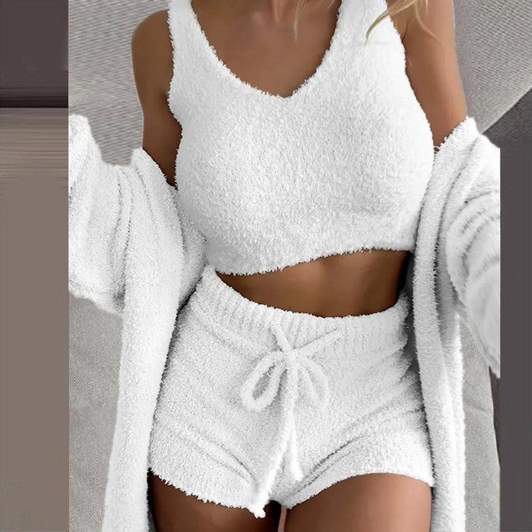 Plush Three-Piece Pajama Set, view 2
