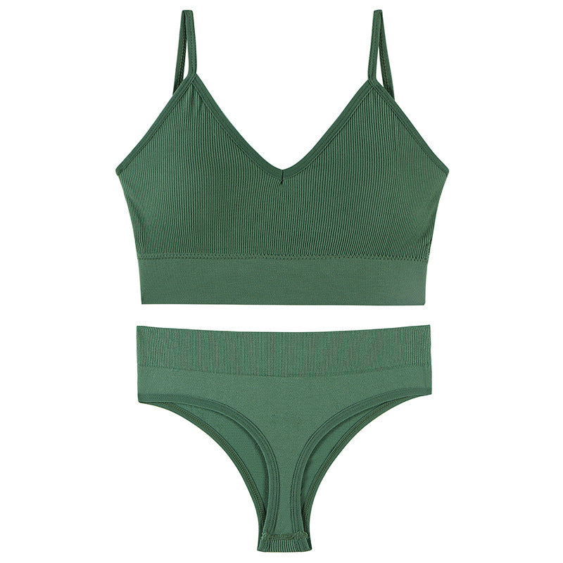Push-Up Triangle Bra Set, wireless, view 10