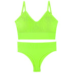 Push-Up Triangle Bra Set, wireless, view 8