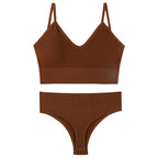 Push-Up Triangle Bra Set, wireless, view 4
