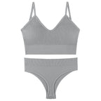 Push-Up Triangle Bra Set, wireless, view 12