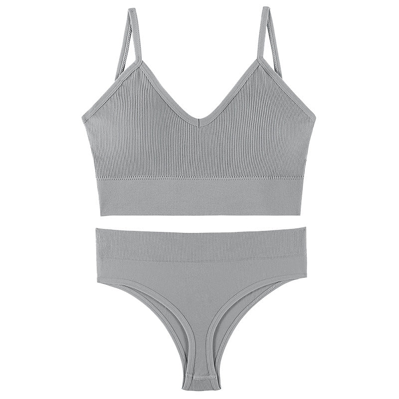 Push-Up Triangle Bra Set, wireless, view 12