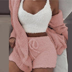 Plush Three-Piece Pajama Set, view 6