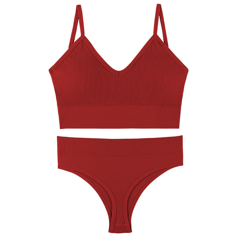 Push-Up Triangle Bra Set, wireless, view 15