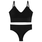 Push-Up Triangle Bra Set, wireless, view 7