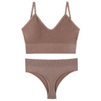 Push-Up Triangle Bra Set, wireless, view 2