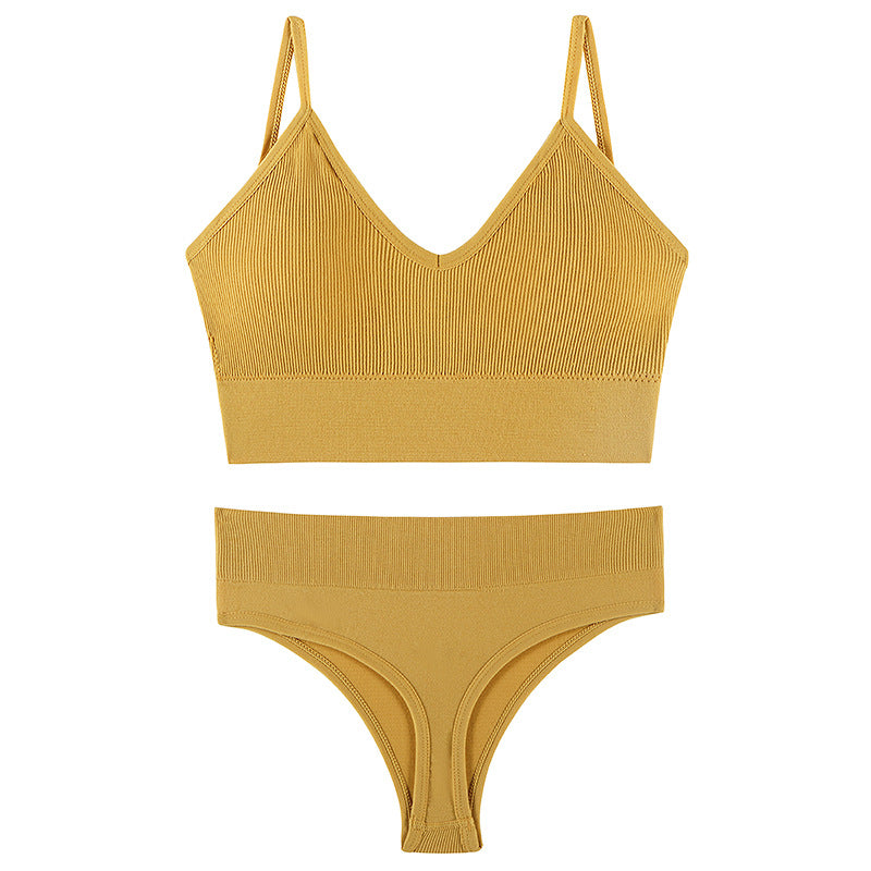 Push-Up Triangle Bra Set, wireless, view 16
