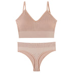 Push-Up Triangle Bra Set, wireless, view 9